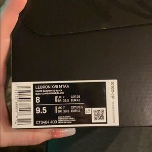 Nike- Lebron XVII MTAA racer blue/white/and black